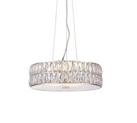 Endon 76513 Verina 5lt Pendant Clear crystal & chrome plate 5 x 5W LED module (DOB) Warm White