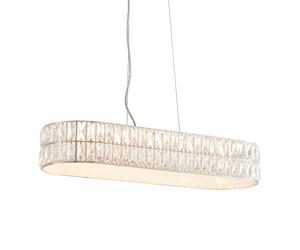 Endon 76514 Verina 5lt Pendant Clear crystal & chrome plate 5 x 5W LED module (DOB) Warm White