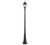 Endon 76551 Burford 1lt Floor Matt black & clear glass 60W E27 GLS (Required)