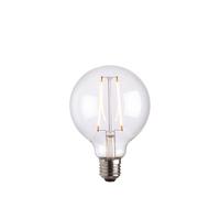 E27 LED Filament Globe Design 95Mm Dia 2W Warm White Lighting Bulb Clear Glass