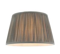 Endon 79626 Freya 1lt Shade Charcoal grey silk 60W E27 or B22 GLS (Required)