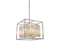 Endon 81930 Acadia 4lt Pendant Clear crystal & chrome plate 4 x 40W E14 candle (Required)
