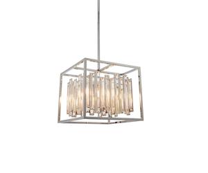 Endon 81930 Acadia 4lt Pendant Clear crystal & chrome plate 4 x 40W E14 candle (Required)