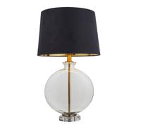 Crossland Grove Mayfair 1 Table Light Brass, Black