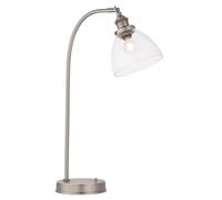 ENDON 91740 Hansen Table Light, Brushed Silver