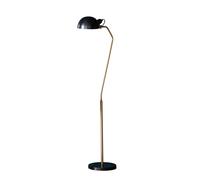 Endon 95477 Largo 1lt Floor Satin black & aged brass paint 10W LED E27 (Required)