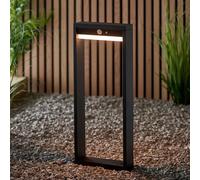 Endon 96935 Dannah LED Solar Post Light, IP44, textured black, photocell & PIR [EEK: A]