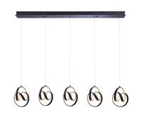 Cosma Modern Designer Integrated LED Cluster Drop Pendant Textured Black Finish Netlighting Black One Size