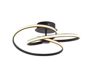 Endon 97633 Dune 1lt Semi flush Textured black & white silicone 42W LED tape module (SMD 2835) Warm White