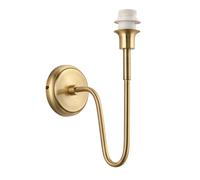Endon 97875 Rouen 1lt Wall Antique brass plate 10W LED E27 (Required)