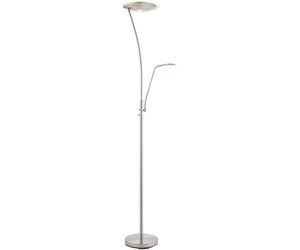 Endon Alassio Decorative Satin Chrome LED Mother & Child Standing Floor Lamp