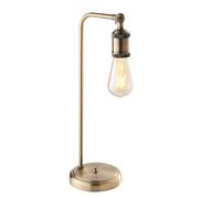 Endon Hal Desk Lamp - Antique Brass