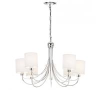 Ensora Lighting Livia 7 Light Pendant, White