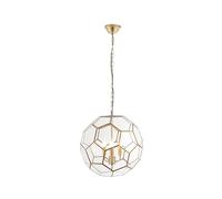 Endon Miele 3 Arm Ceiling Pendant Light - Antique Brass