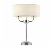 Crossland Grove Southwalk Table Lamp Bright Nickel, Silver