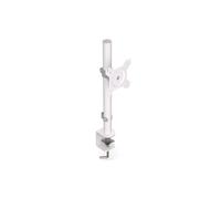 ENDORFY Atlas Single Onyx White, Sturdy Monitor Mount, up to 27 Inches, Large Height Adjustment Angle, Pivot Function, VESA 75 x 75 mm and 100 x 100 mm, EY8F002