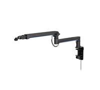 ENDORFY Broadcast Low Profile RGB Boom Arm, Premium Low Profile Microphone Smartphone and Light Arm with Cable, 360 Degree Rotation, LED Lights with Controller