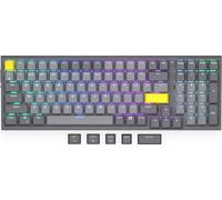 ENDORFY Celeris 1800, wireless keyboard with 1800 layout, QWERTY, BT, 2.4 GHz, SideTune, Yellow by Gateron Switches, FR4 top plate for an improved typing experience