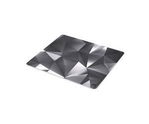 ENDORFY Crystal Black L - Smooth mouse pad for high precision, edged edges, balanced glide, easy to wipe clean, non-slip rubber base, stylish design, Black (450 × 400 × 3 mm)