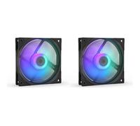 ENDORFY Fluctus 120 PWM ARGB, standard PC case fan, 120mm ARGB, push and pull orientation, high performance against flow restrictions, integrated anti-vibration pads (Pack of 2)