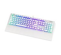 ENDORFY Omnis Pudding Onyx White Brown, Kailh Brown, Full Size Mechanical Keyboard with Numeric Keypad, US Layout, Wrist Rest with Magnetic Attachment, Metal Volume Wheel, EY5A035