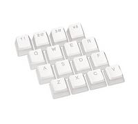 ENDORFY PBT Pudding Onyx White Keycaps, Double Injection Technology, Wide Keyboard Compatibility, Noise Reducing Rubber O Rings Included, US ANSI Layout, EY0E003