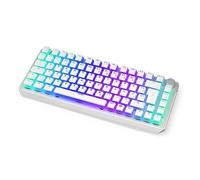 ENDORFY Thock 75% Wireless DE Kailh Box Black Onyx White Pudding, Gaming Keyboard, BT and 2.4 GHz Wireless, PBT Double-Shot Keycaps, Hot-Swap Function, German Layout QWERZ