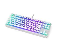 ENDORFY Thock TKL DE Kailh Red Onyx White Pudding, 80% TKL Mechanical Keyboard, Mechanical Switches Kailh Red, Pudding PBT Keycaps, German Layout QWERZ EY5D013