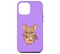 Endo's Pipistrelle Bat Eating Ramen Noodle Kawaii Cute Funny Case for iPhone 12 Pro Max
