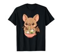 Endo's Pipistrelle Bat Eating Ramen Noodle Kawaii Cute Funny T-Shirt