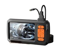 Endoscope Borescope 4.3" IPS Screen IP67 Waterproof Plumbing Camera 8MM Probe 2M-100M Single Dual with Adjustable LEDs(15m)