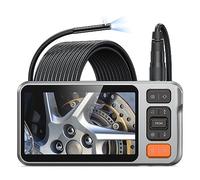 Endoscope Camera 5MP Front Camera/ 2MP Side 5 Inch IPS Screen Borescope IP67 Automotive Endoscopic Cameras Clearer Images Accurate Inspections(5m)