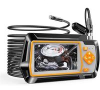 Endoscope Camera, Dual Lens Inspection Camera with 4.3 inch IPS LCD Screen 5.5MM Endoscope Camera with 6 LED 3X Zoom IP67 Waterproof Snake Camera(5m)