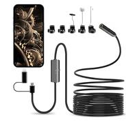 Endoscope Camera with Light, LYCXAMES 1920P HD Endoscope Camera, Endoscope Camera Mobile Phone with 8 LED Lights, IP67 Type C Snake Camera Inspection Camera for iPhone, iPad, OTG Android Devices (16.4