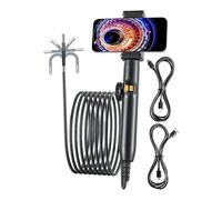 Endoscope Camera with Light, Waterproof Industrial Snake Scope, Flexible Inspection Tool on Ducts & Electrical Equipment, Hd Visual Probe System, Ideal for Hvac Maintenance & Industrial Repairs