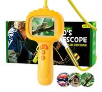 Endoscope for Kids, Snake Camera with Lights, STEM Educational Science Toy for Outdoor Camping Nature Exploration, Best Birthday Gifts for Boys & Girls Aged 4,5,6,7,8,9,10 Years Old (Orange)