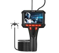 Endoscope Inspection Camera,4.5'' IPS Two-Way 360° Articulating Borescope, IP67 Waterproof Endoscope with 3.9mm Articulated Probe, Handheld Industrial Borescope for Wall, Engine Inspect, Automotive