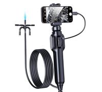 Endoscope Inspection Camera, Aopick Two-Way 360° Articulating Borescope, 1080P Endoscope Camera with 8 LED Lights, 7.9mm IP67 Waterproof Probe, Compatible with Android/iOS Phone (1M/3.28FT)
