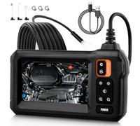 Endoscope with Light, 8mm 1080P HD Inspection Camera, IP67 Waterproof Digital Borescope, 16.5ft Flexible Snake Cable, 4.3 Inch LCD Screen Industrial Endoscope