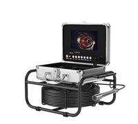 Endoscopes, 7/9" Screen 17/23mm Tube Lens Sewer Pipe Inspection Camera 512HZ Pipe Locator Auto Self Leveling DVR Video Endoscope Camera(50m,9IN Self Leveling)