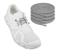 Endoto 2 Pairs Elastic Shoelaces for ON Cloud 5 & 6 No Tie Replacements Shoes Laces Stretchy Bungee Running Training(Color:Grey,Size:26Inch)