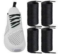 Endoto 2 Pairs Oval Shoelaces for Air Max 270 Running Replacement Shoes Laces Strings(Color:Black,Size:36Inch)