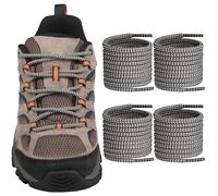Endoto 2 Pairs Shoelaces for Merrell Moab Boots Replacement Round Shoe Laces Hiking Running Shoes Strings(Color:Taupe&KhakiCombo,Size:48Inch)