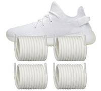 Endoto 2 Pairs Shoelaces Replacement Round Laces for Adidas Yeezy Boost 350 V1/V2, 380, 500, 700, 750, 950 Sneakers Shoes(Color:White,Size:44Inch)