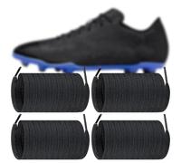 Endoto 2 Pairs Soccer Laces for Nike Mercurial Shoes,Flat Shoelaces Replacement Strings Football Sneakers(Color:Black,Size:50Inch)