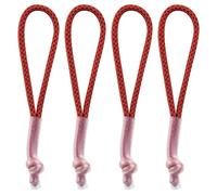 Endoto 4PCS Zipper Pull Replacement for Nike Elite Backpack, Zipper Pulls Tab Extender Replacement for Luggage, Jackets, Pants, Suitcases, Coats(Color:Red&Black)