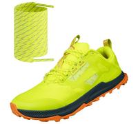 Endoto 7MM Flat Shoe Laces for Altra Shoes, Shoelaces Replacement Strings for Running Walking Hiking and Sneakers(Color:Green&Gray,Size:45Inch)