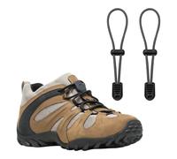 Endoto Elastic Shoelaces for Merrell Chameleon Hiking Boots No Tie Shoe Laces Replacement Stretch Bungee Strings(Color:Black,Size:47Inch)