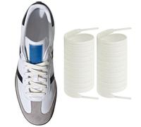 Endoto Shoelaces for Adidas Samba OG/ADV/LT, Flat Shoe Laces Replacement Laces for Sneaker Shoes(Color:Cream,Size:55Inch)