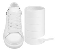 Endoto Shoelaces for Alexander McQueen Flat Shoe Laces Replacement Sneaker Shoes(Color:White,Size:40Inch)